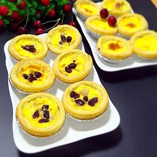 200 Pcs Aluminum Foil Pie Trays, Mini Pie Pans, Disposable Baking Tart Molds, Aluminum Foil Pie Pan for Baking Tart Eggs, Quiche Pie, Caramel Pudding Pie (200 PCS) - style: 200 PCS