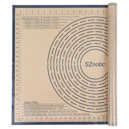 Non-slip Silicone Pastry Mat 28X20 inch Large Baking Mat with Measurements - color: Gray, size: 28"L x 20"W
