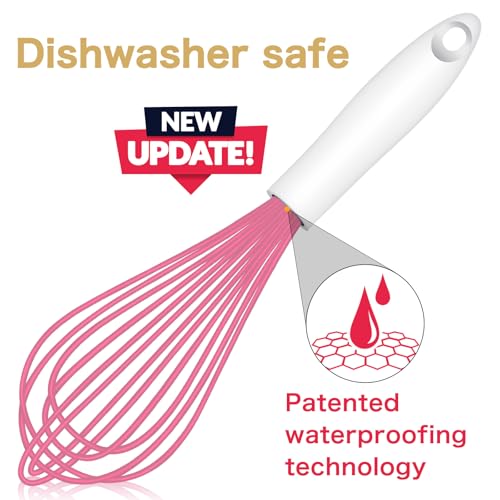 OYV Pink Silicone Whisk Set of 3 - color: Premium(Pink Pack)