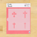 Crosses Cookie Stencil