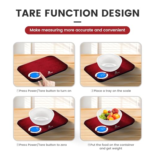 EILISON Smart Kitchen Food Scale,Bluetooth,8000g Cap,Nutrition Calculator