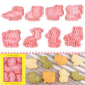 BESEK Animal Cookie Cutters for Kids: Safari Zoo Animals 8 PCS Cookie Cutters Set with Lion, Giraffe, Hippo, Elephant, Crocodile, Zebra, Tiger, Monkey etc. (Gift Box) - color: Animal