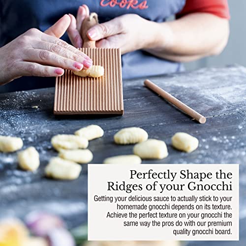 Complete 6 Pcs Pasta Making Tool Set Includes Two Ravioli Stamp Maker Cutter And Roller Wheel Set, Two Pasta Rolling Pins, Gnocchi Board By Cotswold Homeware Co - style: Complete - 6 piece
