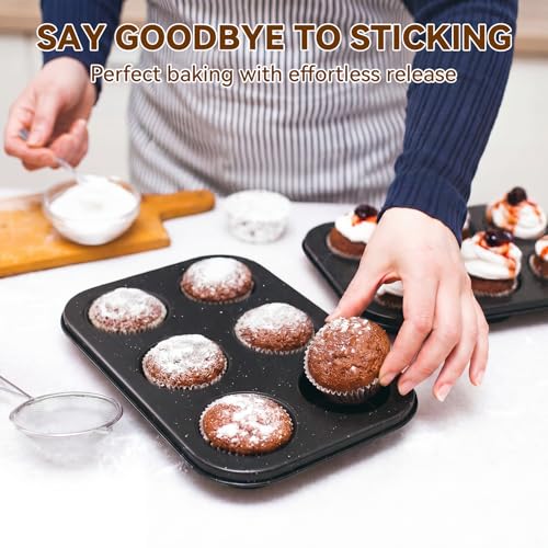 Wildone 13-Piece Baking Pans Set, Nonstick Bakeware Sets, Black - color: Black