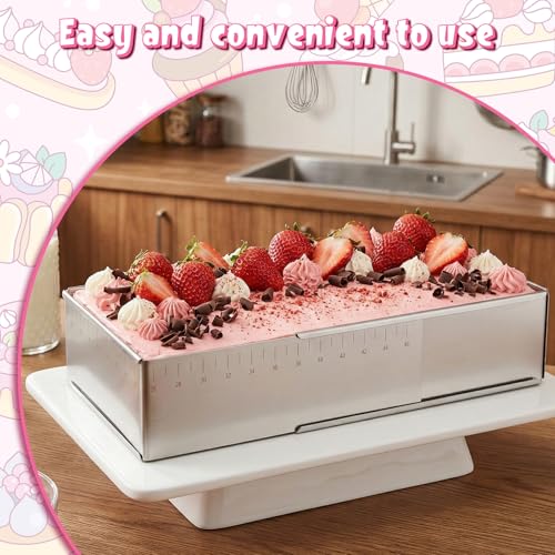 Rectangular Mousse Cake Mold, Stainless Steel Heavy Duty