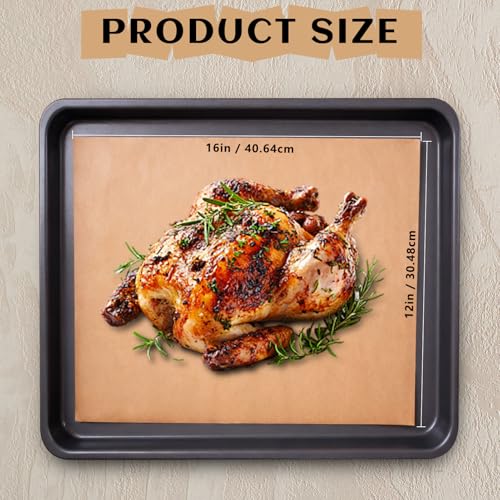 400 Pcs Parchment Paper Sheets, 12x16 Inches Precut Non-Stick Cooking Paper - size: 12x16inch 400pcs