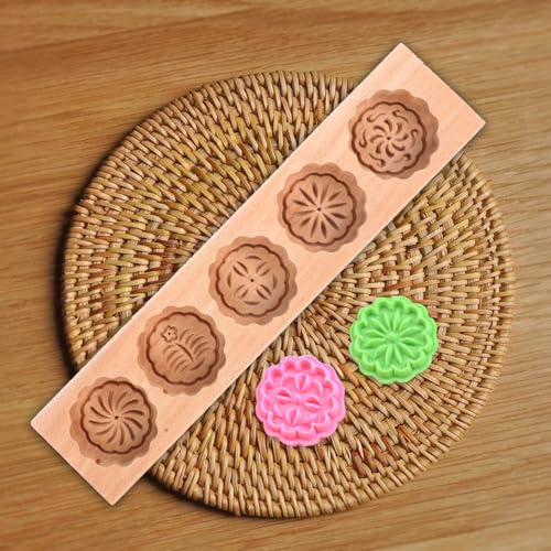 Wooden Moon Cake Mold 11.87 in Chinese Pattern