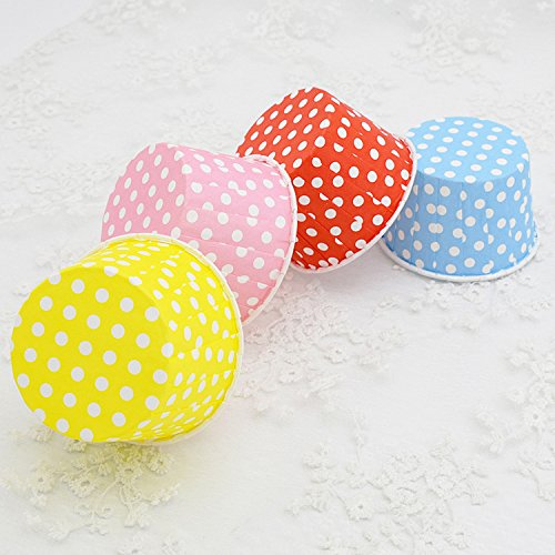 100 Pack Colourful Cake Baking Cups Muffin Cases Paper Heat Resistance Home Party - color: Style 3, size: 100Pcs