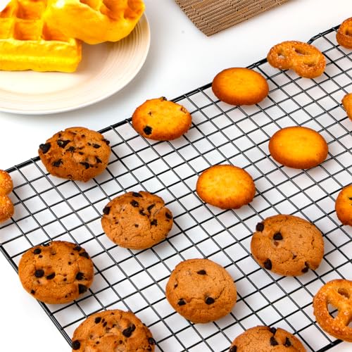 Briout Cooling Rack for Cooking and Baking, 16" x 10" Wire Rack, Black - color: Black, size: 16"x10"-1PC