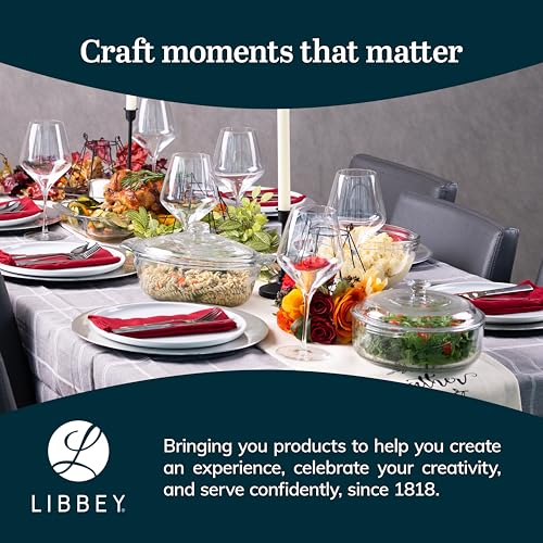 Libbey Baker's Basics Round Glass Casserole Dish with Lid - color: Basic - 1pc Round Set