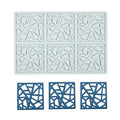 3D Hollow Geometric Silicone Mold Resin Casting Molds for Candle Soap - size: G_8.28*5.6*0.08inch