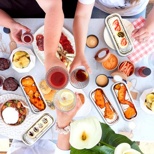 Tioncy 100 Pcs Mini Loaf Pans with Lids Spoons, Heart - style: Heart