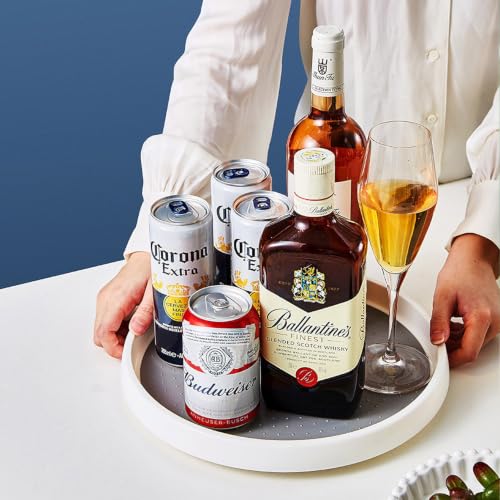 Lazy Susan Turntable Organizer 2 Pack - 10" Rotating Spice Rack Trays - size: 10 inch