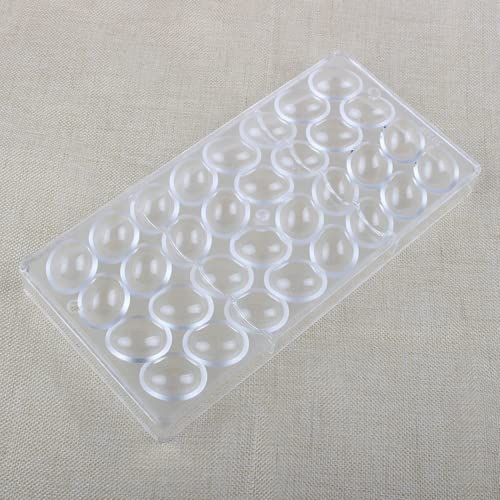 HAPYLY 32 Grid Oval Egg Shape Chocolate Candy Mold PC Polycarbonate Chocolate Making Mould (Oval Egg Shape) - size: Oval Egg Shape