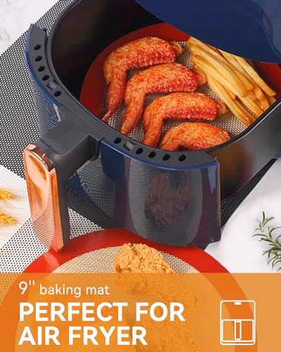 Silicone Baking Mat, Non-Stick Platinum Silicone Baking Sheet, 5 Pcs Red - color: Red