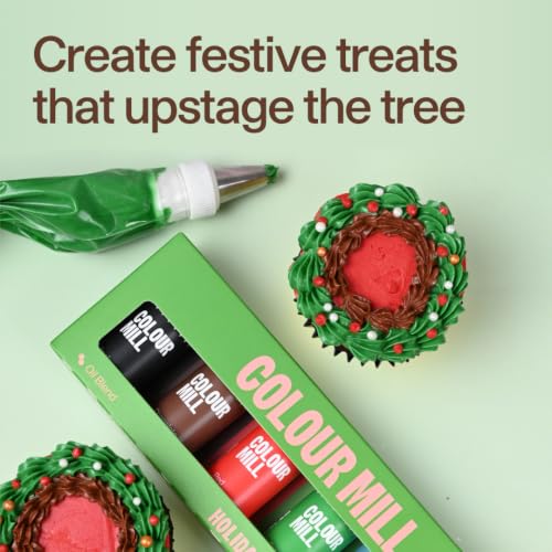 Colour Mill Oil Blend Food Coloring, Christmas Pack - color: Christmas 6 Pack