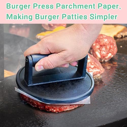 BYKITCHEN 7x7 Inch Square Burger Patty Paper for Smash Burger Press, 300pcs - size: 7 x 7 Inch