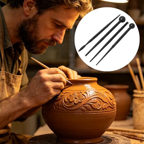 12 Pcs Clay Tools Plastic Clay Sculpting Tools Cake Decorating Pens