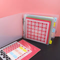 Cookie Stencil Storage Binder - Die Cut & Stamp Storage Holder - Baking Stencil Organizer (2 Pockets x 50 Pages) - size: 2Pockets x 50Pages