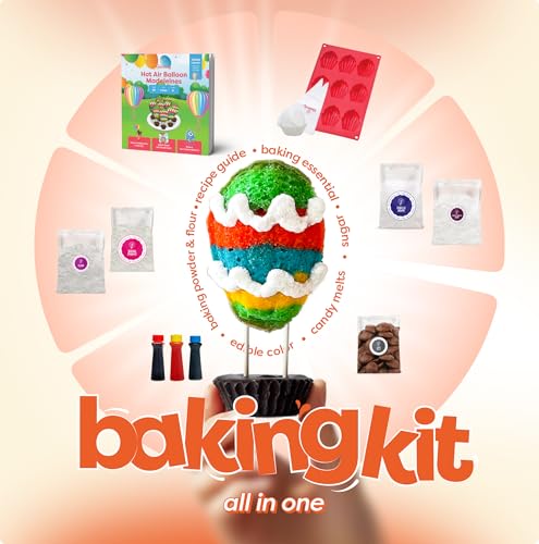 Baketivity Hot Air Balloon Madeleines STEM Learning Kids Baking Kit - color: Hot Air Balloon Madeleines