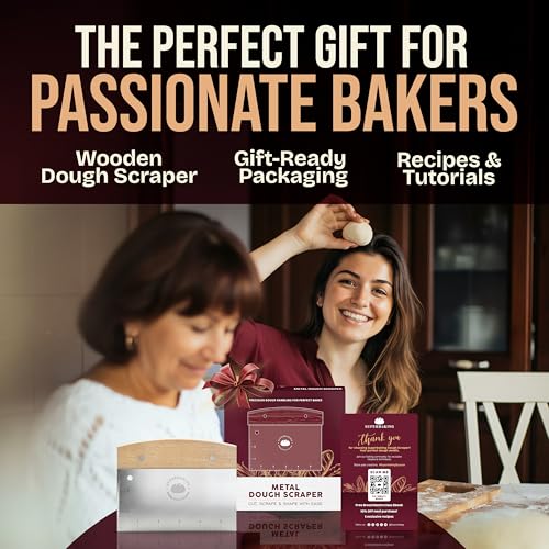 Superbaking Multipurpose Bench Scraper, 6" Grill & Dough Scraper with Ruler