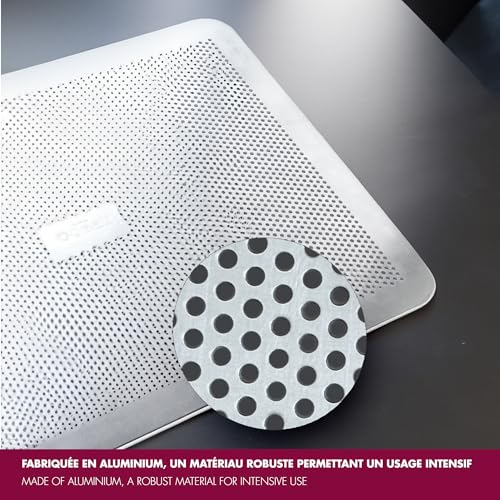 GOBEL - Aluminum Flat Perforated Baking Sheet - 15 3/4" x 11 13/16" - Durable and Versatile