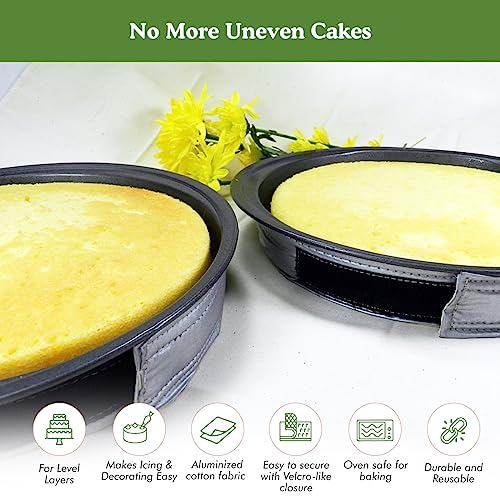 Regency Wraps EvenBake Cake Strips, Aluminized Cotton, Pack Of 2, 30 In