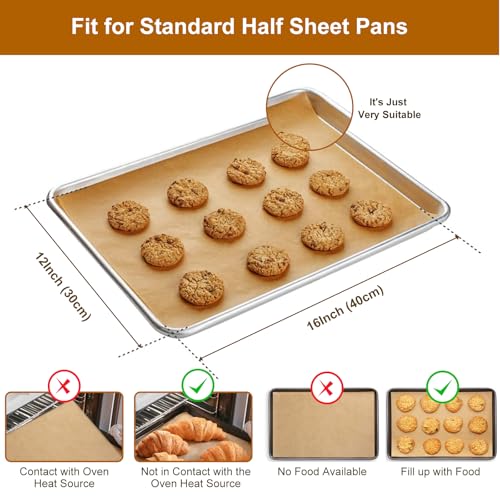 O2frepak Parchment Paper Baking Sheets 300ct 12"x16" PreCut