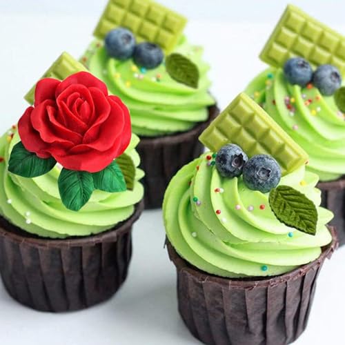 3D Rose Flower Fondant Molds Flower Silicone Mold - color: Style N