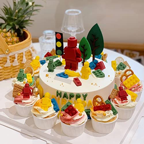 4Pcs Building Blocks Cake Decorating Fondant Molds