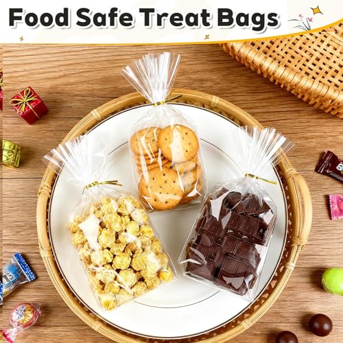 PigPotParty Cellophane Treat Bags 6x9 Inch, 100 Pack, Clear Goodie Bags - color: 6x9 Inch (Pack of 100)