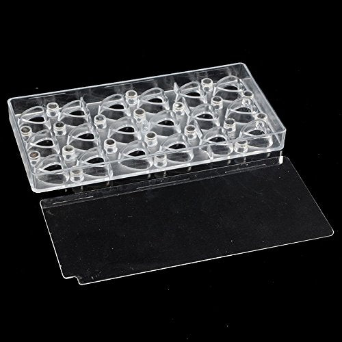 Chocolate Transfer Sheet Mold Polycarbonate Chocolate Mold DIY Handmade Chocolate Magnetic Chocolate Mold Candy Mould Heart Shaped (19325) - size: Heart