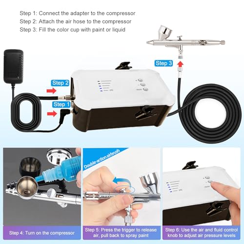 55psi Airbrush Kit with Compressor