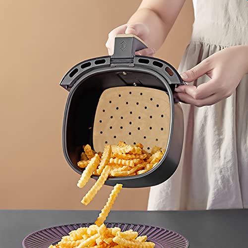 Air Fryer Parchment Paper Liners, 9 Inch 100 Pcs - color: Unbleached, size: 9IN