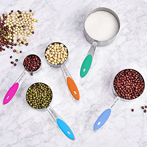 Wildone Measuring Cups and Magnetic Measuring Spoons Set, 21Pcs