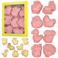 Barnyard Animal Cookie Cutters 8Pcs Rabbit Dog Cat Biscuit Molds for Baking - color: Farm B