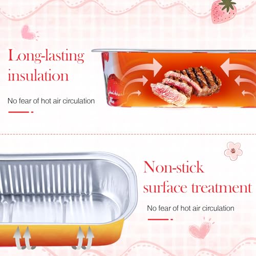 Tioncy 100 Pcs Mini Loaf Pans with Lids Spoons, Spring Strawberry - style: Spring Strawberry