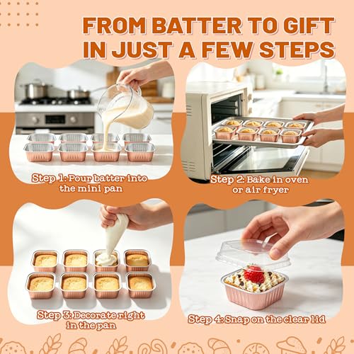 Halloween Cake Pan, Champagne 50 Pack for Dessert Tables - color: Champagne, size: 5 oz