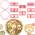 HUAKENER Halloween Cookie Cutters Set, Skull Cookie Cutter, Biscuit Molds - color: Skull
