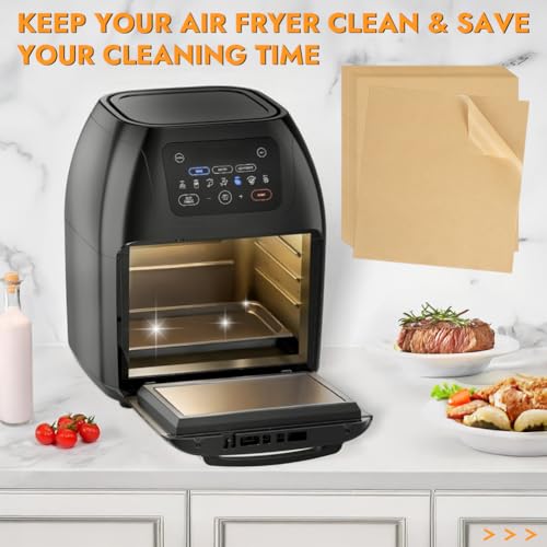 BYKITCHEN Air Fryer Liners Compatible with CHEFMAN 10QT & 4-7QT Airfryer - size: 8.7 x 9.4 Inch