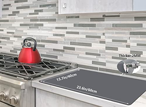 emolife Extra Thick Silicone Mats for Kitchen Counter, 23.6"x15.7", Grey - color: Gray