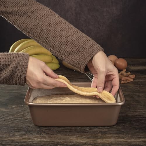 HAPPIELS 5 x 9 inch Nonstick Loaf Pan 1lb for Oven Baking, PFOA & BPA Free - style: Loaf Pan