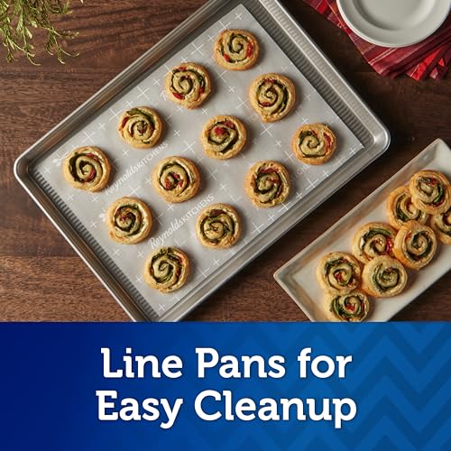 Reynolds Kitchens Stay Flat Parchment Paper Roll with SmartGrid, 45sq ft - size: 45 Sq Ft (Pack of 1), style: Standard