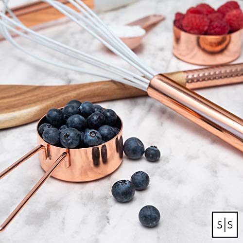Styled Settings Copper Measuring Cups and Spoons Set, 8-Piece - color: Copper