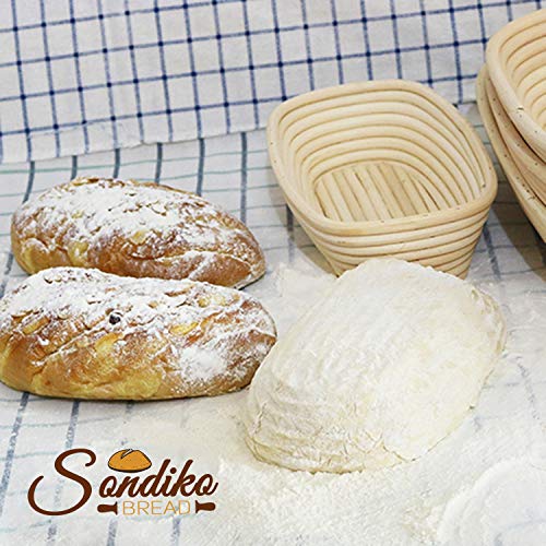Sondiko Sourdough Proofing Basket,Handmade Sourdough Bread Baking Supplies