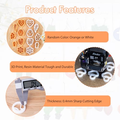 Puocaon Letters Polymer Clay Cutters - 26 Pcs Uppercase & Lowercase Letters for Jewelry, 3D Print & More