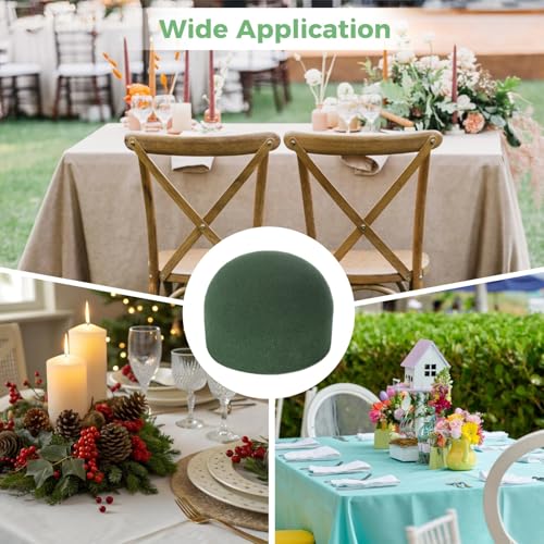 24 Pcs Mini Floral Foam Holder Set, Round Floral Foam Blocks with Florist Wire, Green Tape and Ribbon, Flower Arrangement Supplies for Wine Bottle Decor, DIY Craft