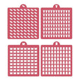 4 Pack Reusable Royal Icing Sprinkle Stencils Gem Glitter Stencils Bakery Stencil Template Set for Cookie Cake and Cupcake,Crafts DIY Tumblers Reusable Glitter & Gem Template Set (Animal-2) - style: Animal-2