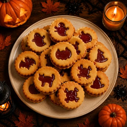 7PCS Mini Halloween Linzer Cookie Cutters Set