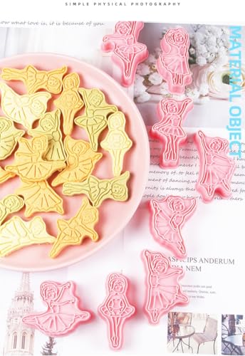 Ballet Cookie Cutters,Dance Cookie Stamps Set 6pcs (Ballet) - color: Ballet